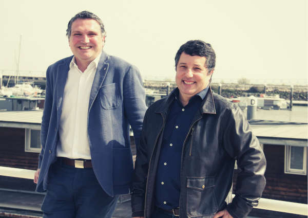 Luís Santos e Paulo Pereira sorrir