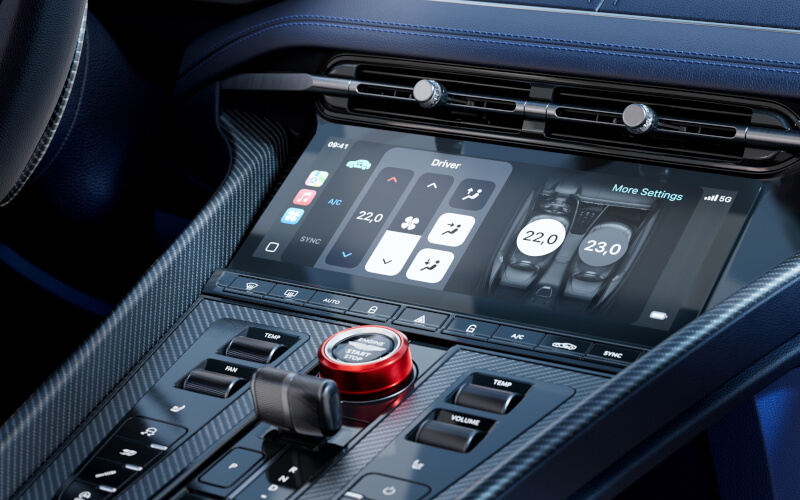 Check-up Media Aston Martin DB12 S console