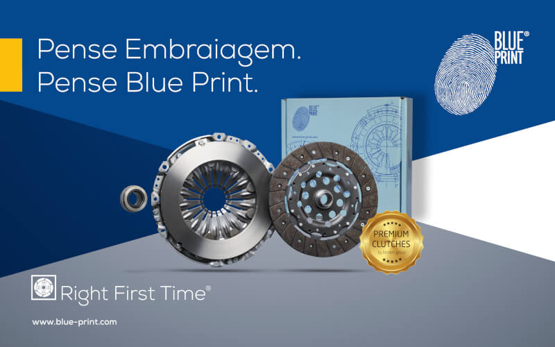 Check-up Media Blue Print clutches