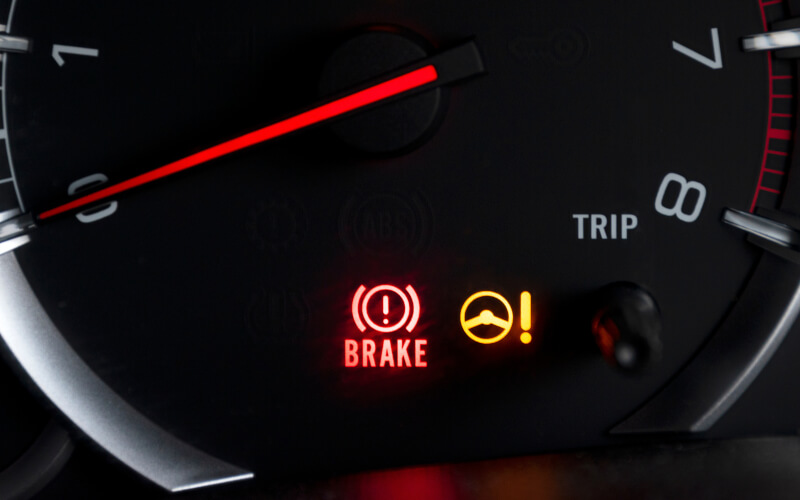 Check-up Media break warning light