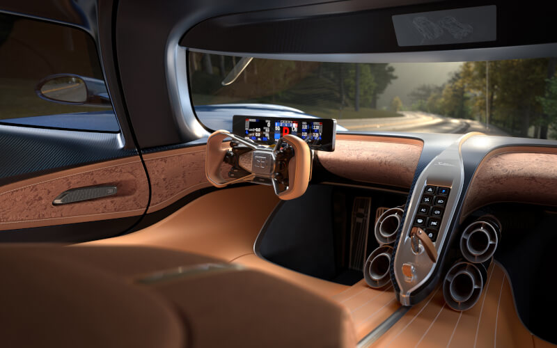 Check-up Media Bugatti Destrier cockpit