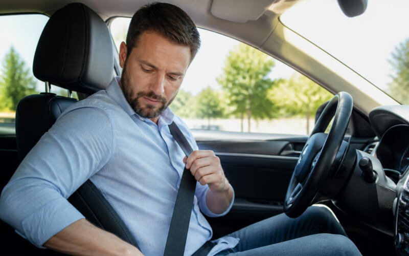 Check-up Media car seatbelt