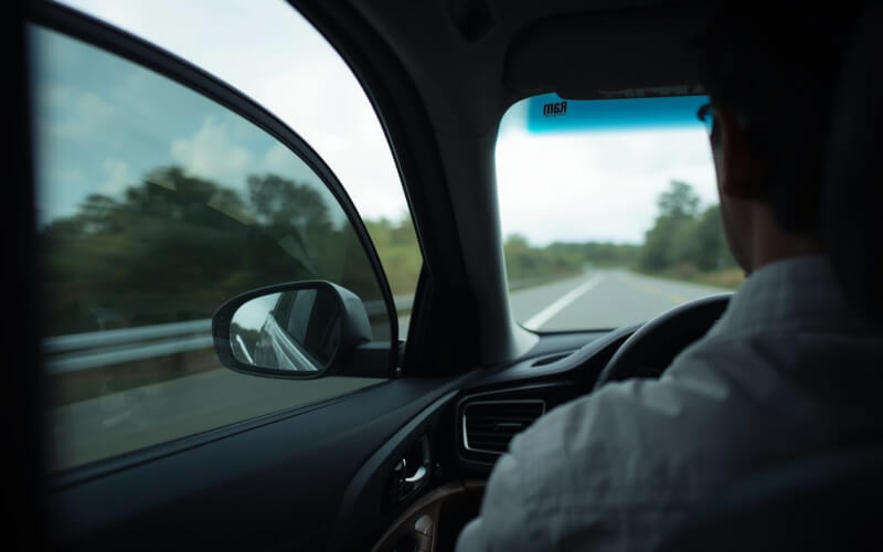 Check-up Media car window open