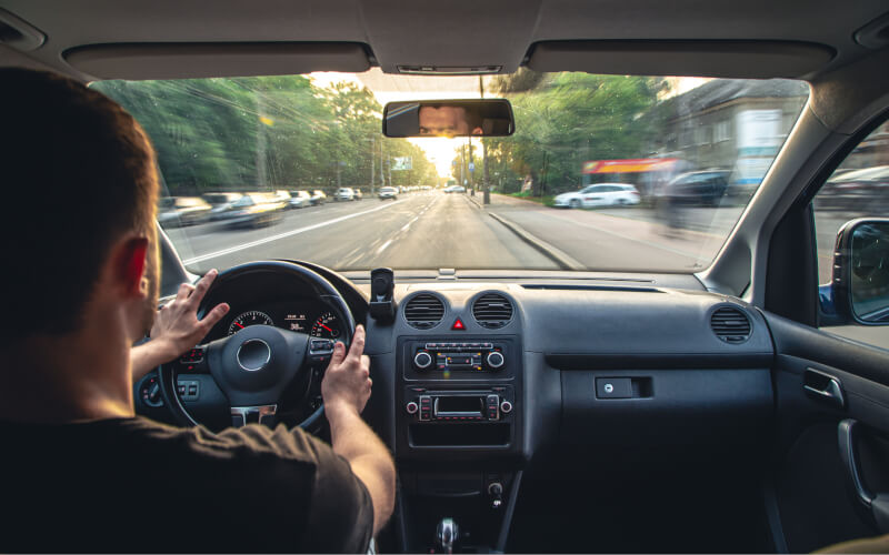 Check-up Media driving car
