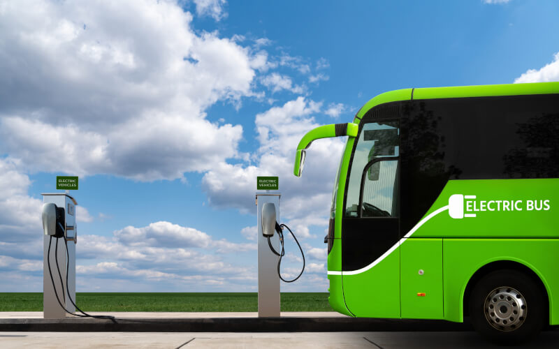 Check-up Media electric bus