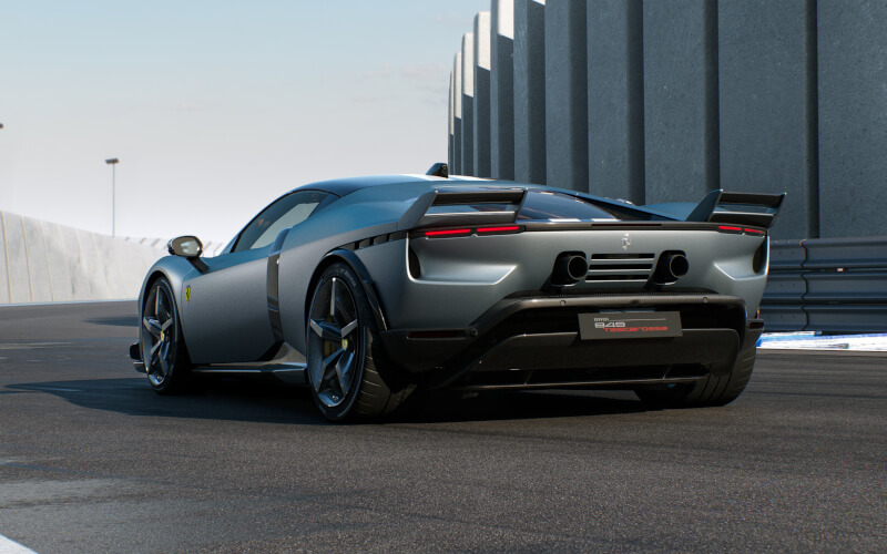 Check-up Media Ferrari 849 Testarossa Asseto Fiorano rear