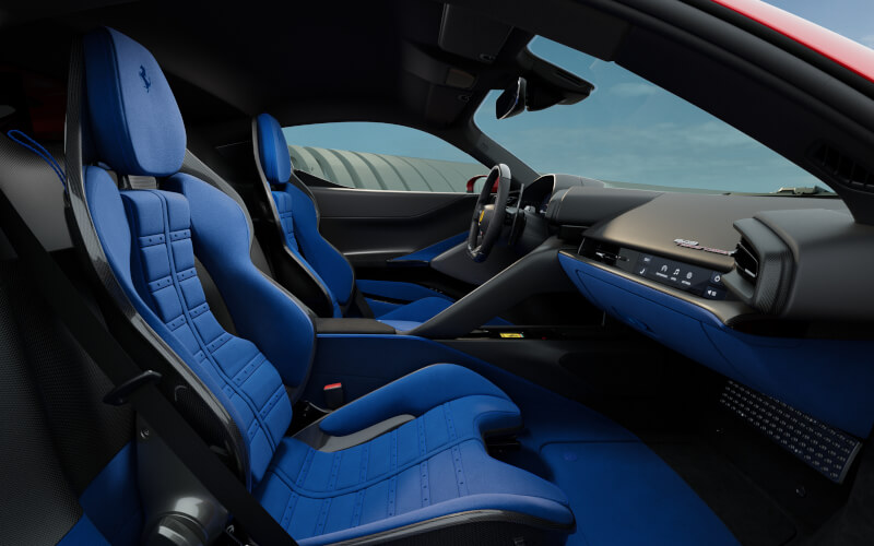 Check-up Media Ferrari 849 Testarossa blue interior