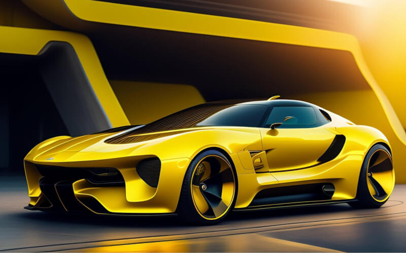 Check-up Media futuristic electric car