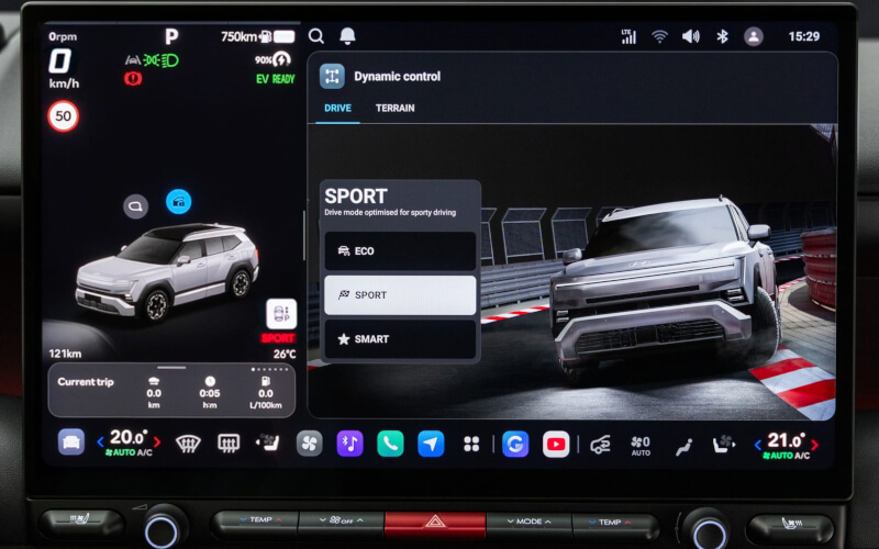 Check-up Media new Hyundai TUCSON screen