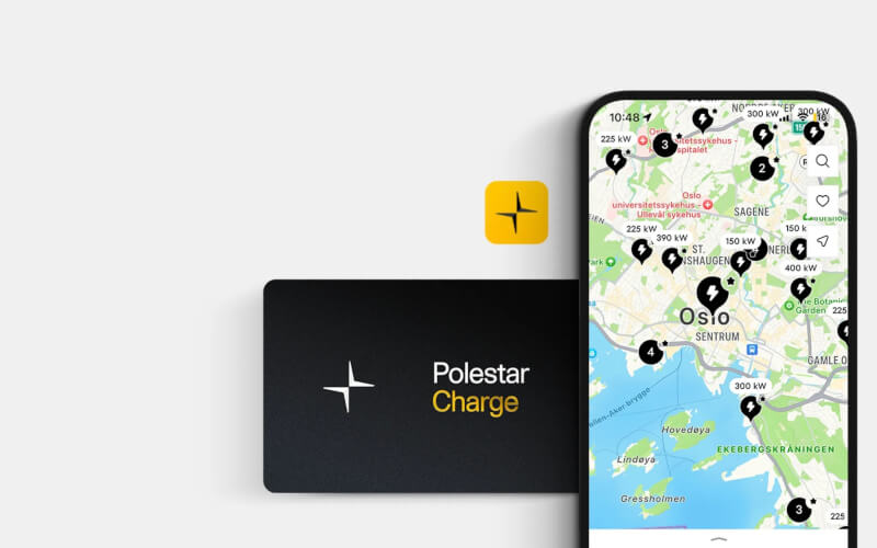Check-up Media Polestar Charge app card