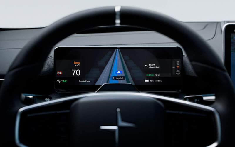 Check-up Media Polestar 4 live lane guidance