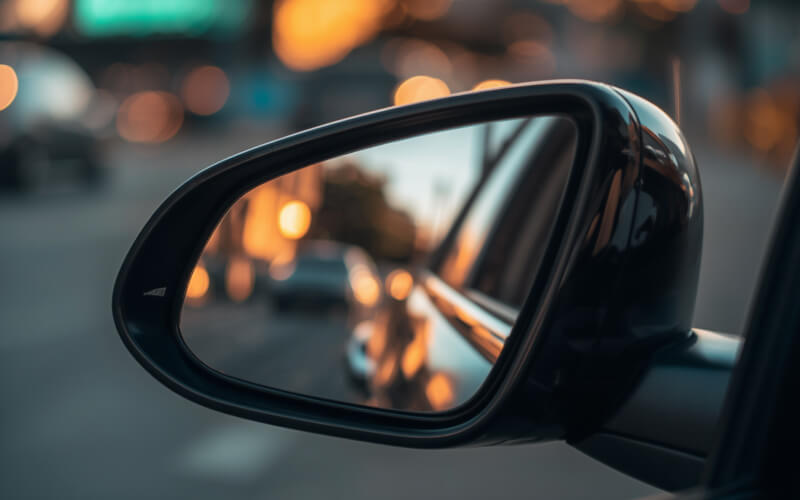 Check-up Media rearview mirror