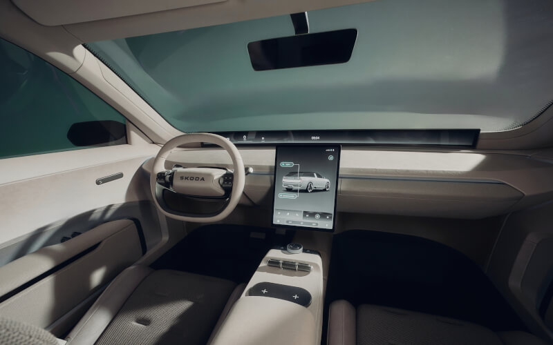 Check-up Media Skoda Vision O interior