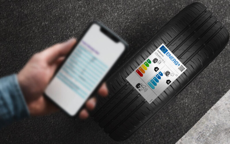 Check-up Media tire label